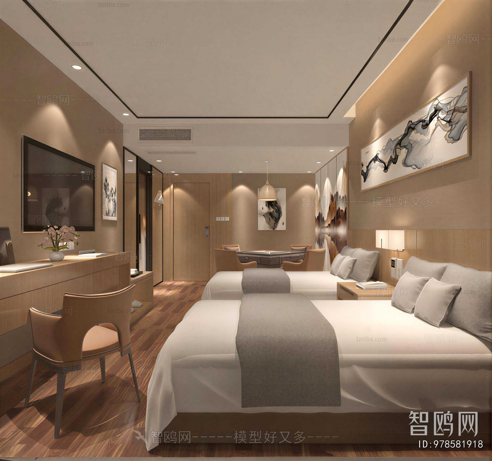 New Chinese Style Guest Room