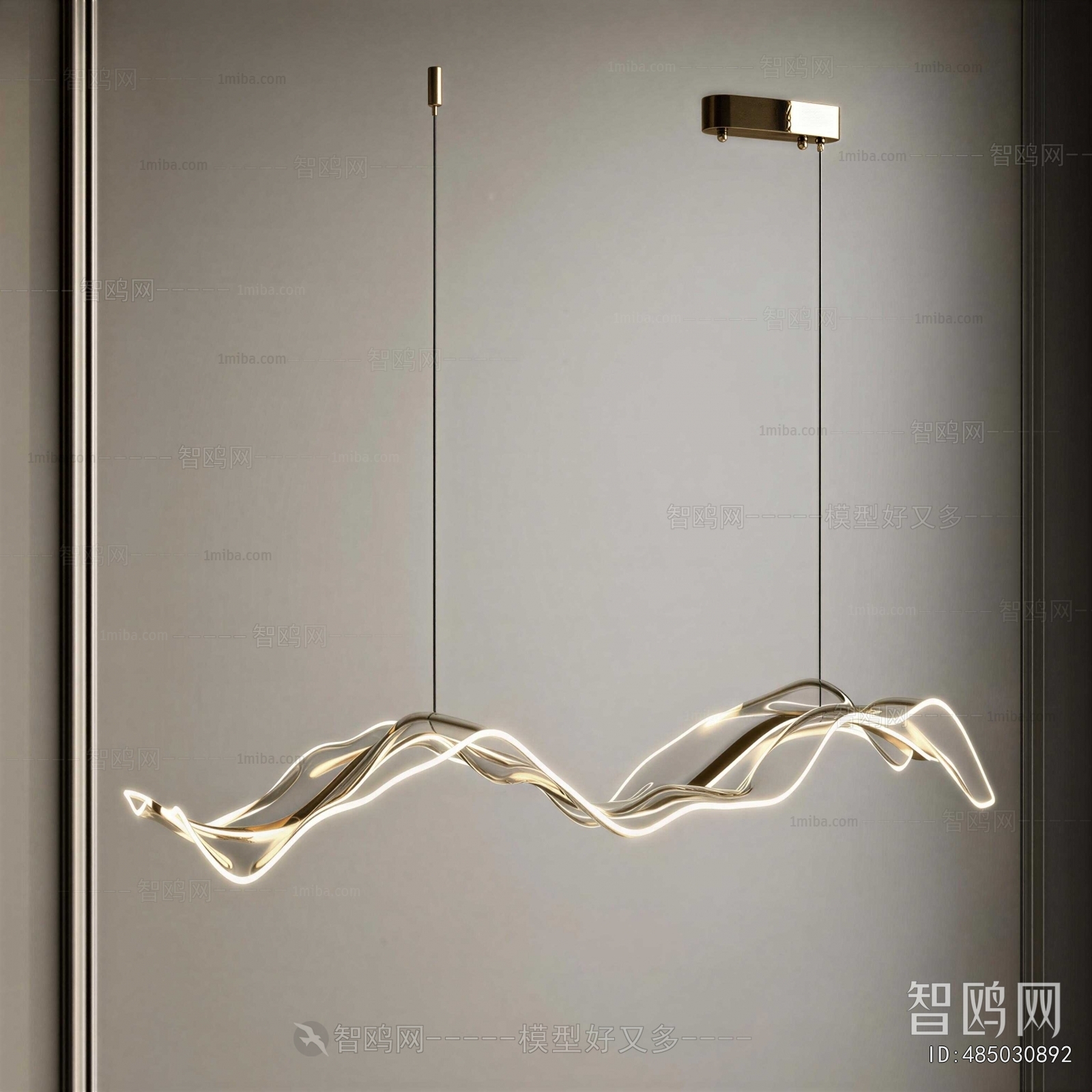 Modern Long Chandelier