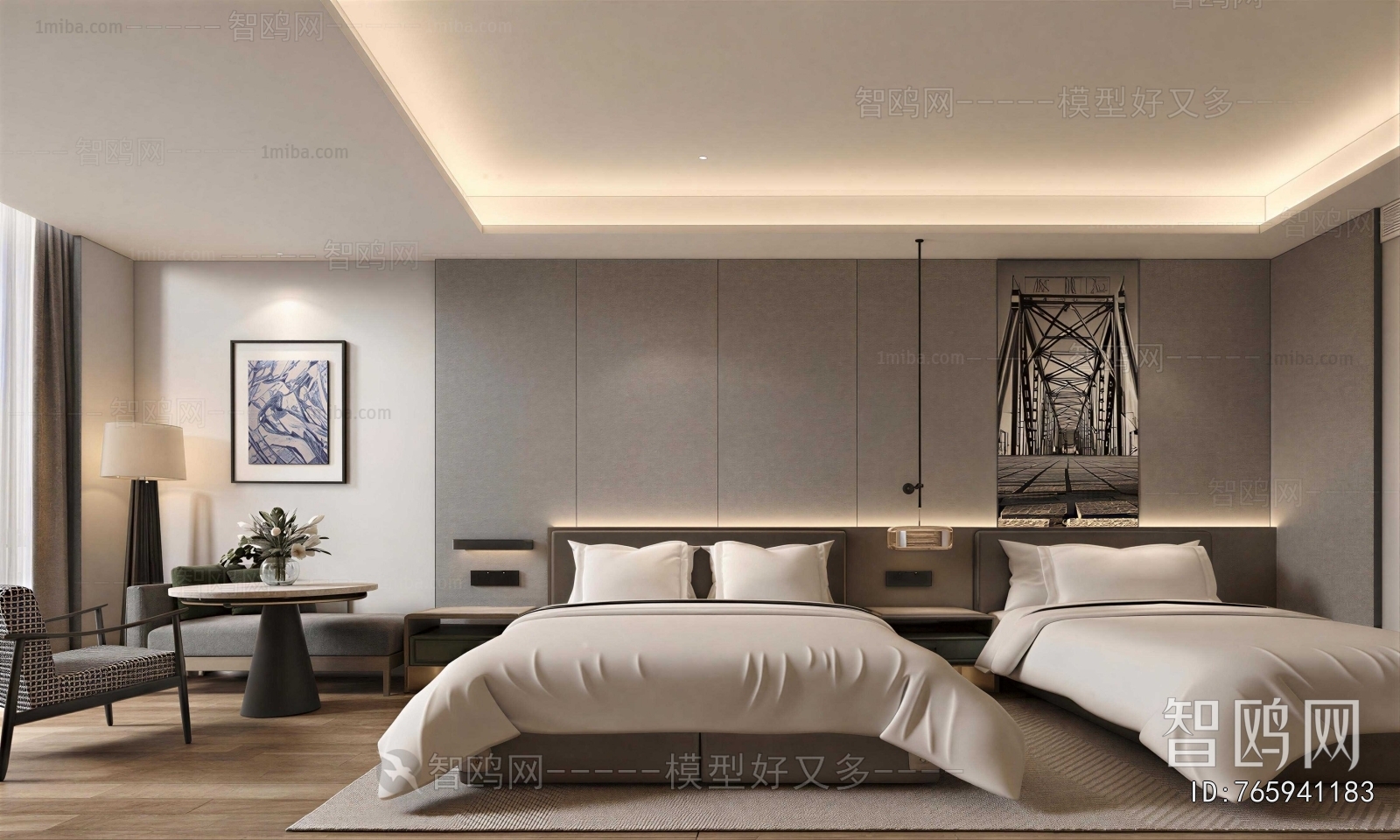 Modern Guest Room