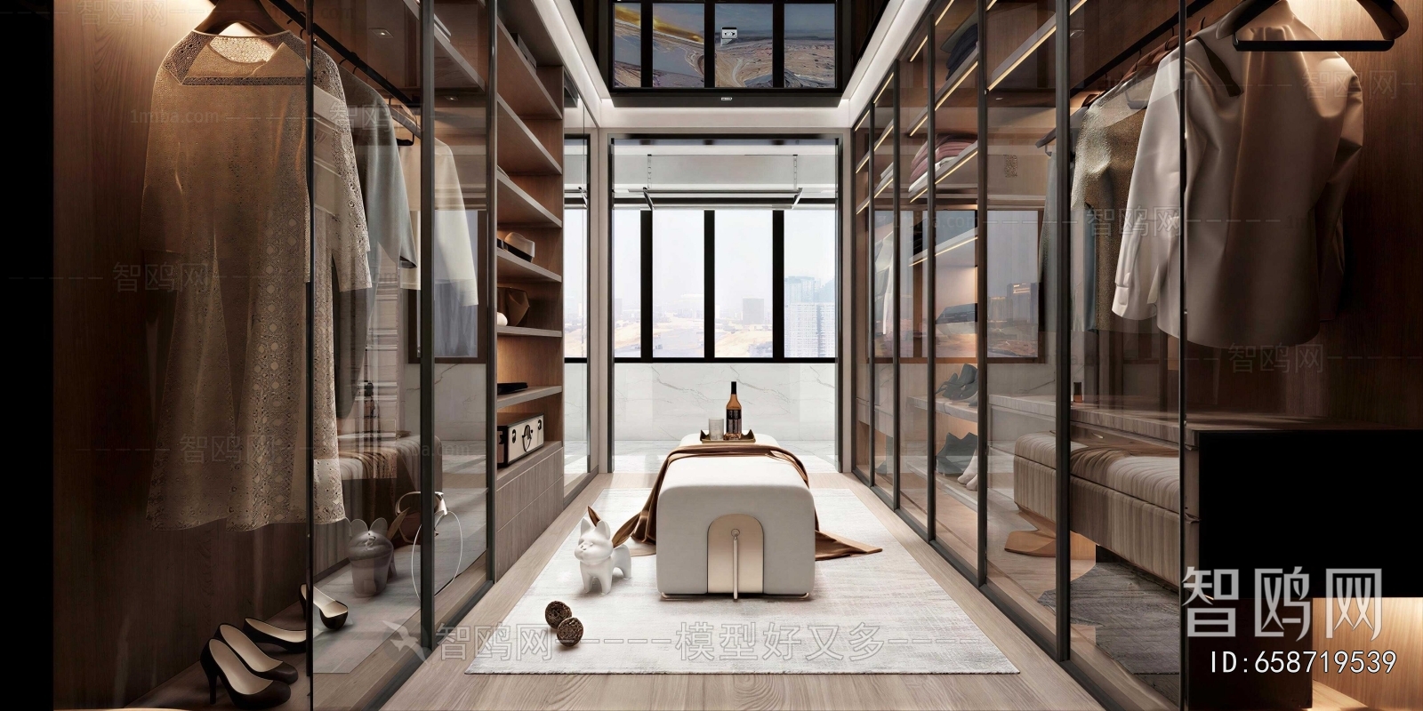 Modern Clothes Storage Area