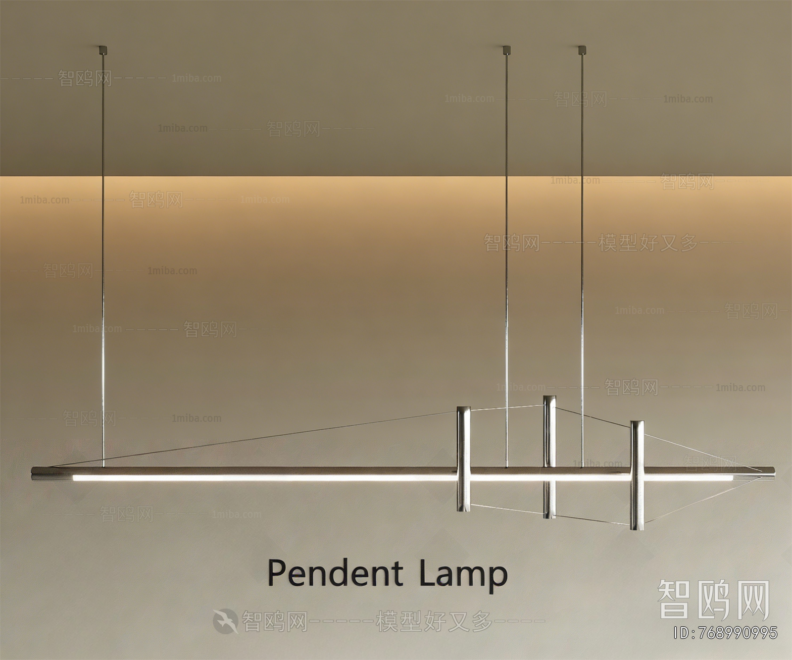 Modern Long Chandelier
