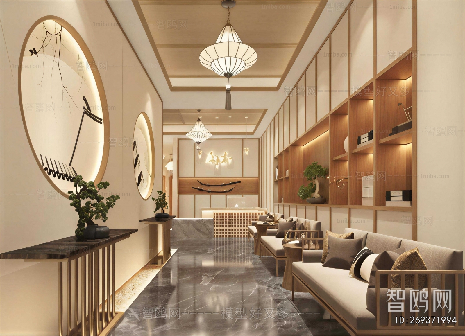New Chinese Style Lobby Hall