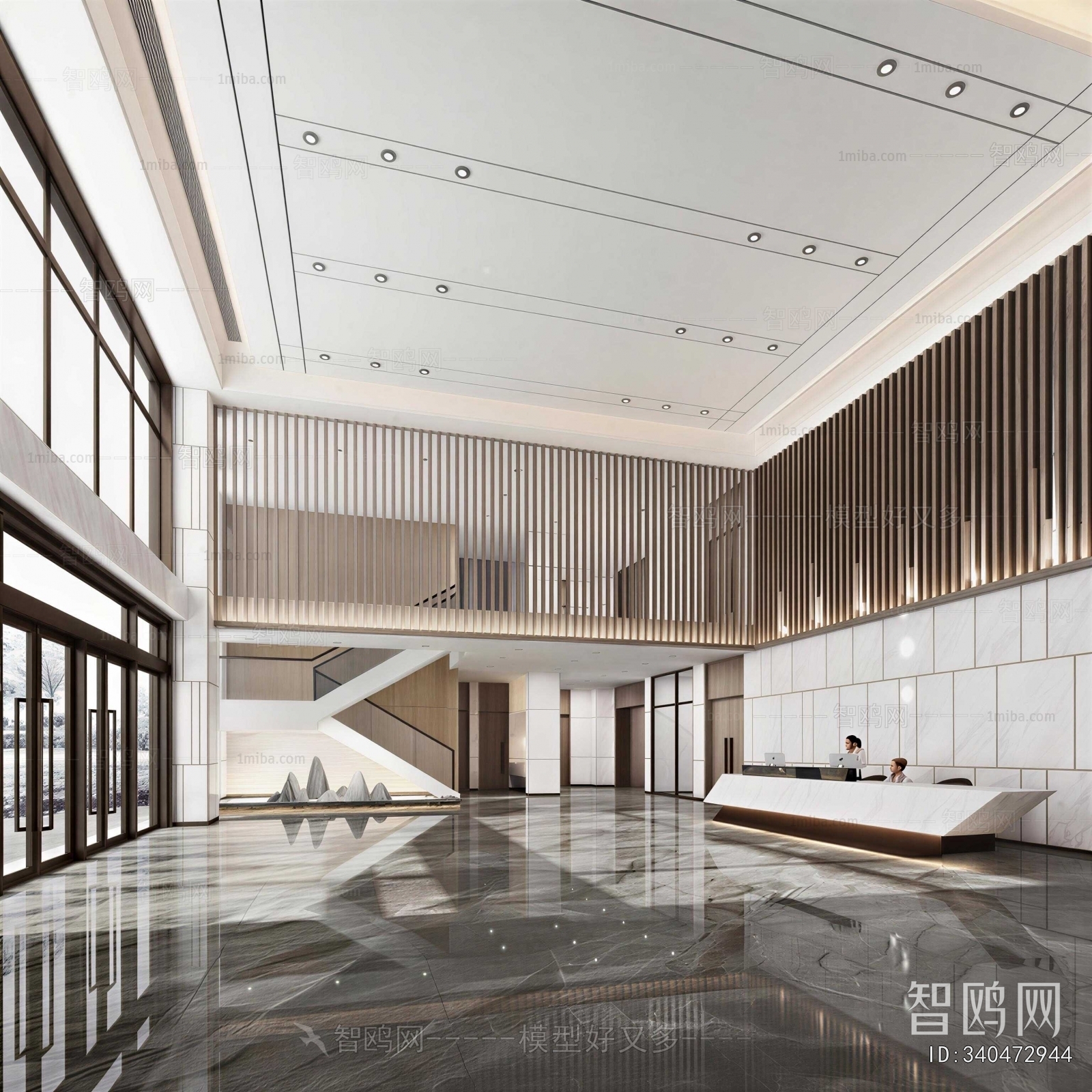 New Chinese Style Office Reception Desk