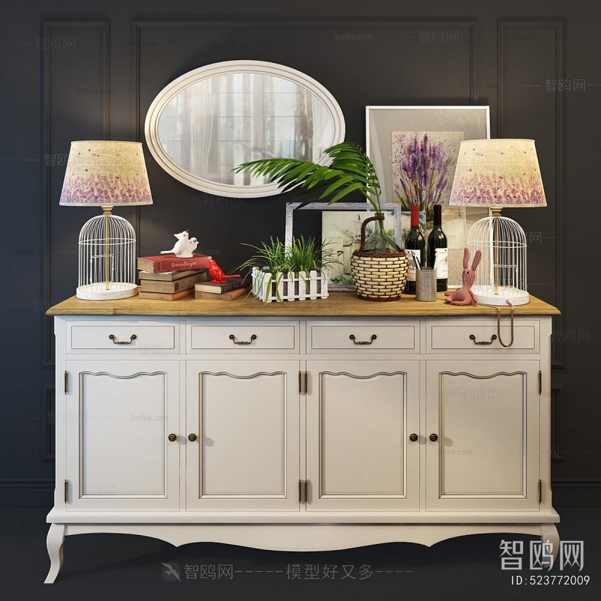 European Style Side Cabinet