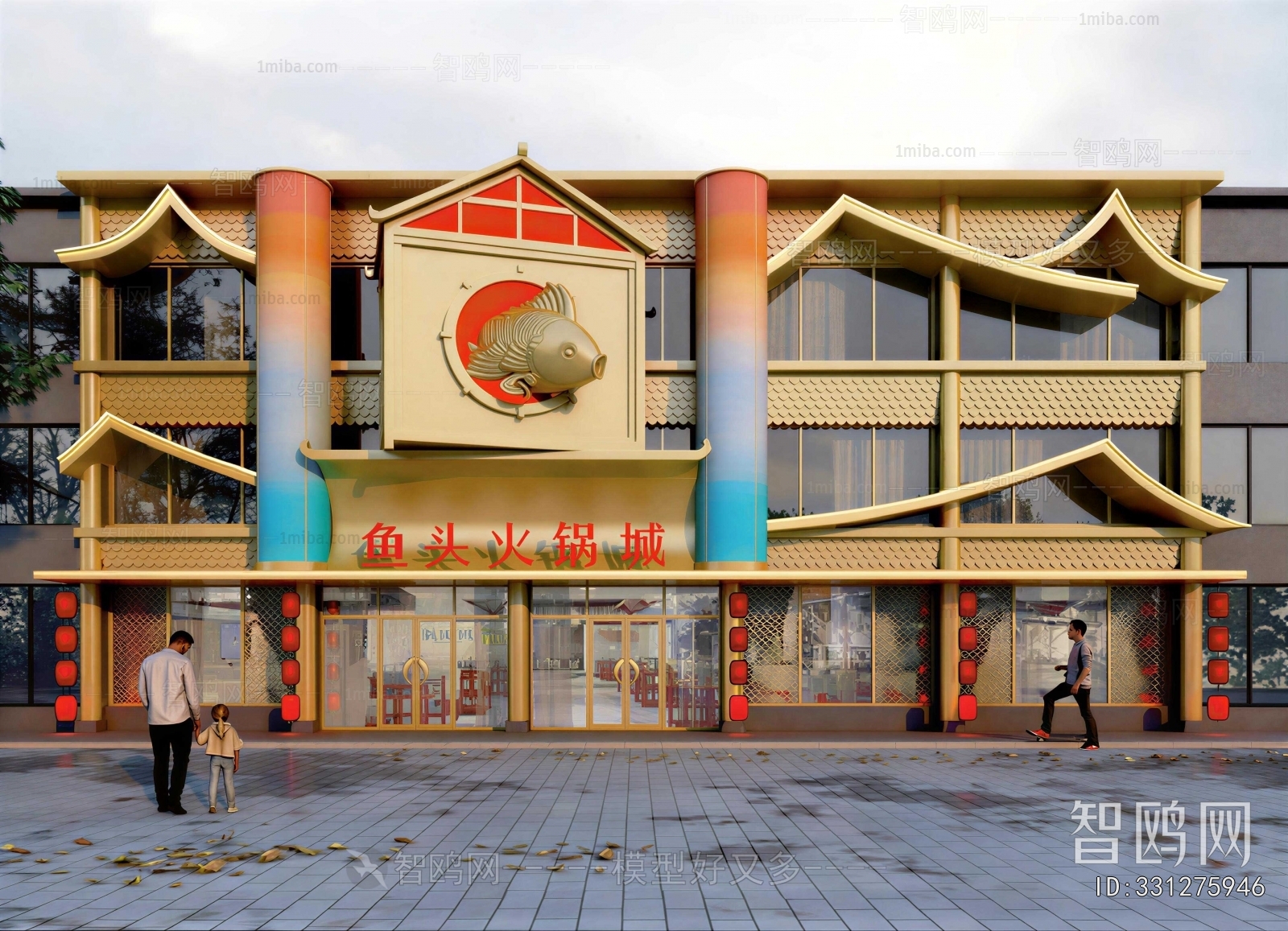 New Chinese Style Facade Element