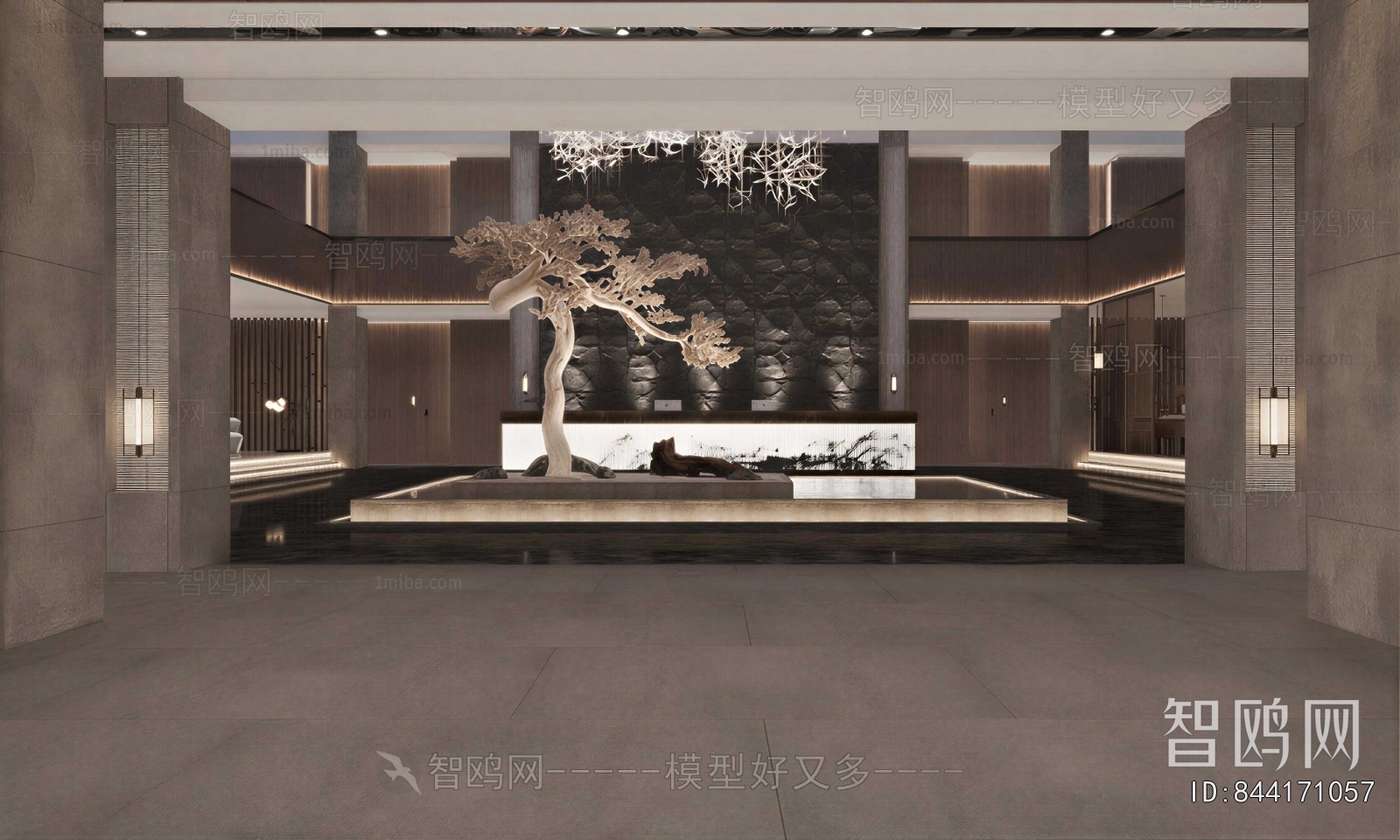 New Chinese Style Lobby Hall