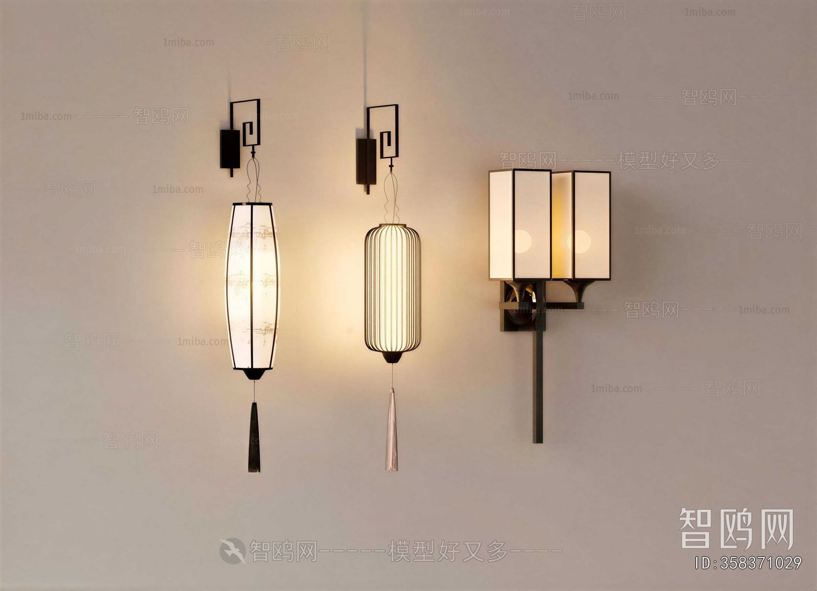 New Chinese Style Wall Lamp