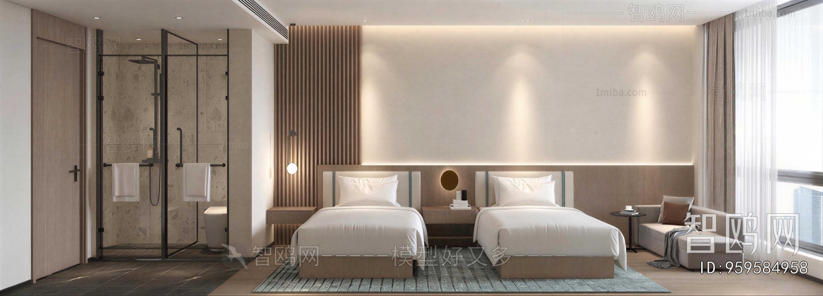 Modern Guest Room