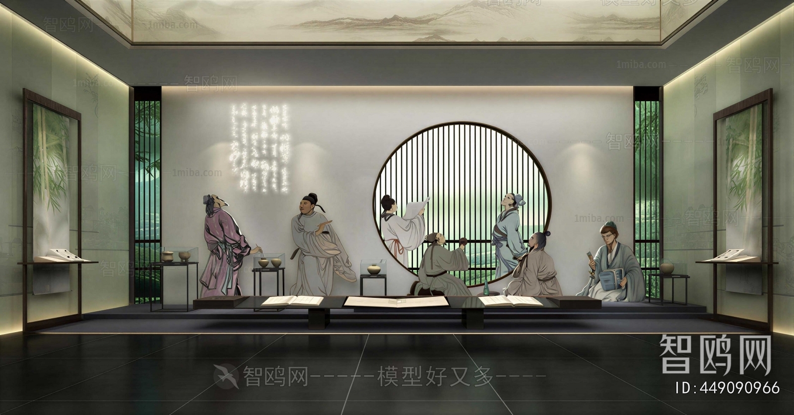 New Chinese Style Exhibition Hall