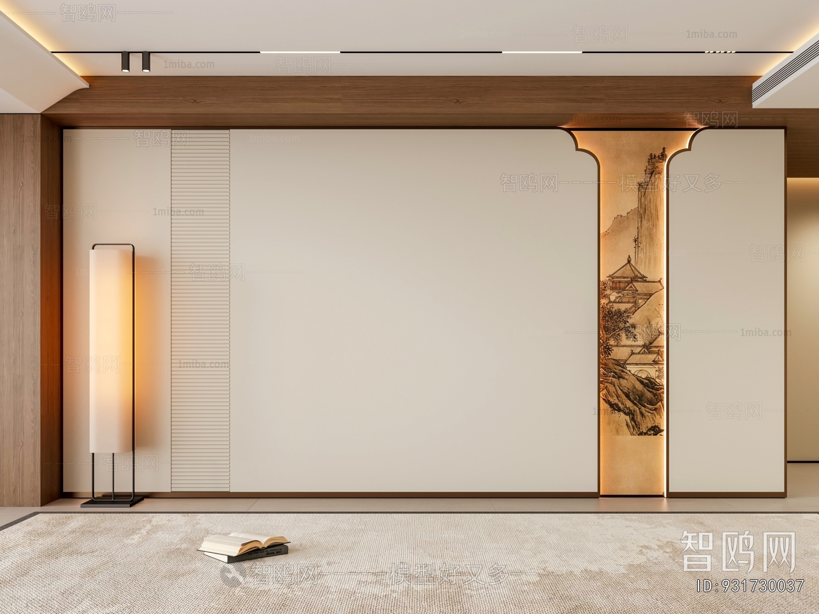 New Chinese Style TV Wall