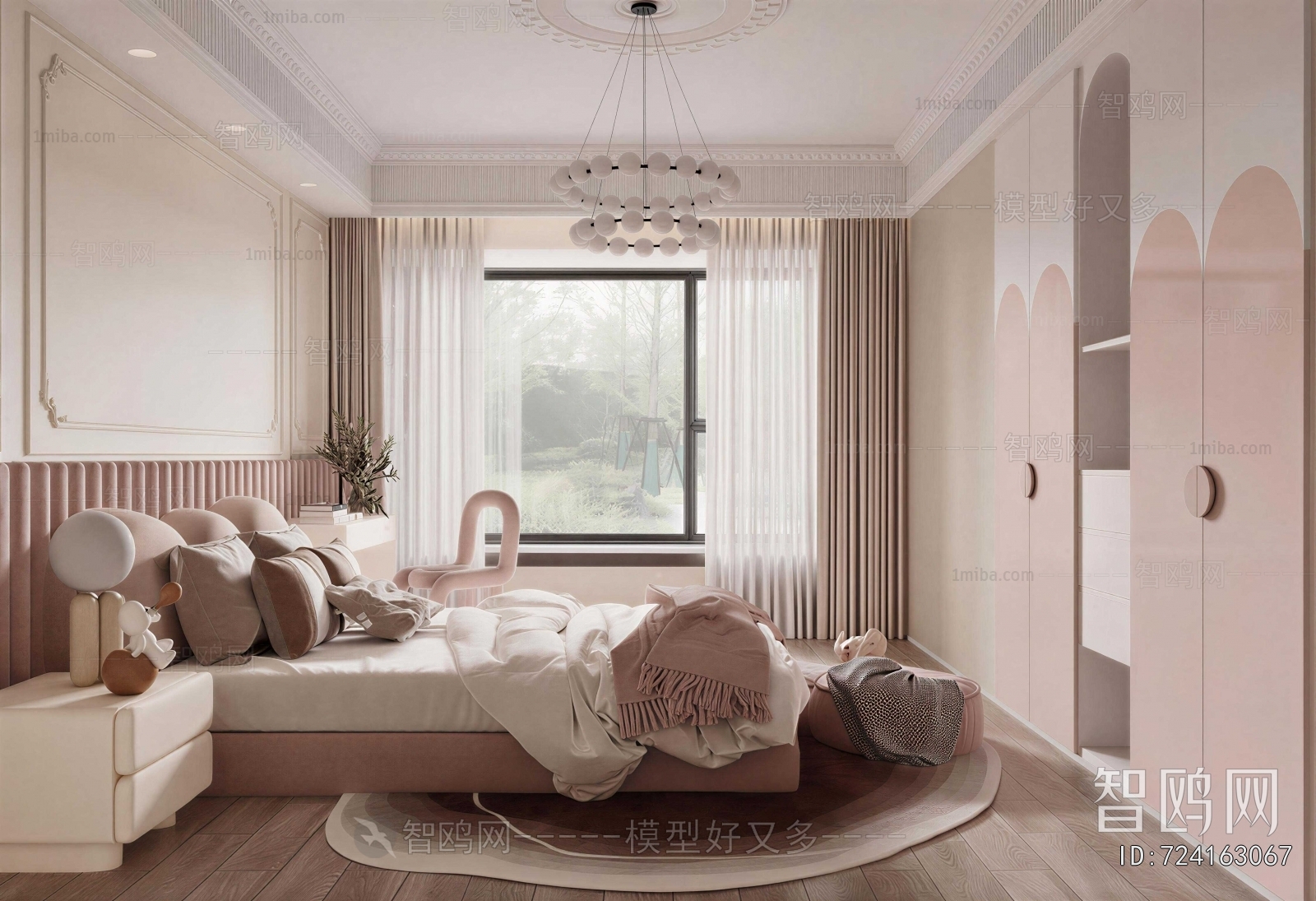 French Style Girl's Room Daughter's Room