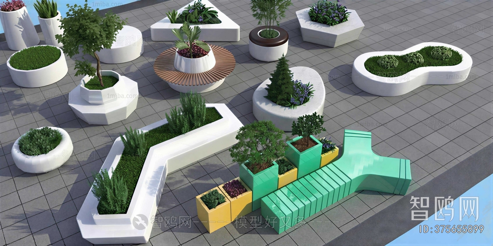 Modern Flower Bed, Flower Bowl, Flower Box