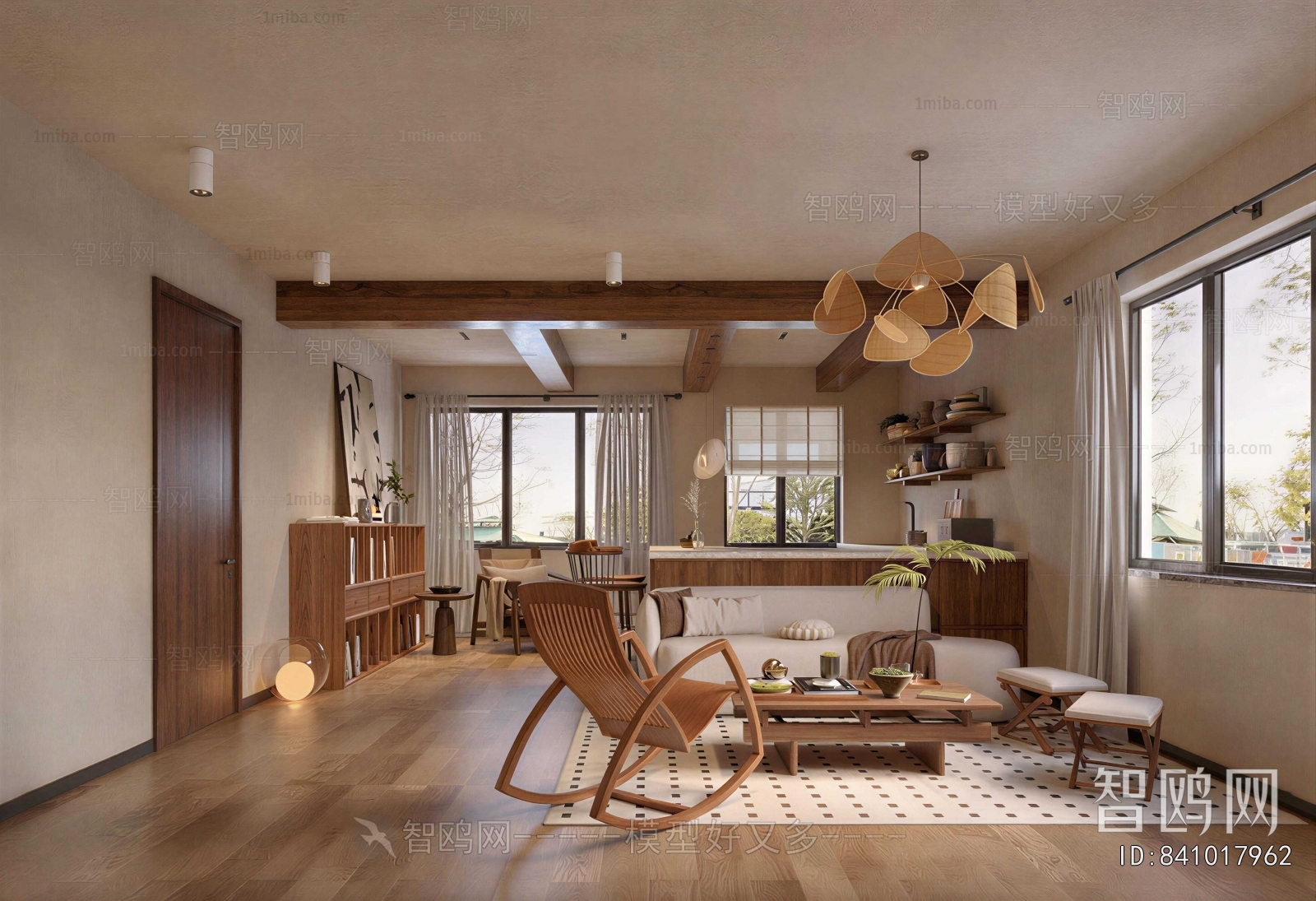 Wabi-sabi Style A Living Room