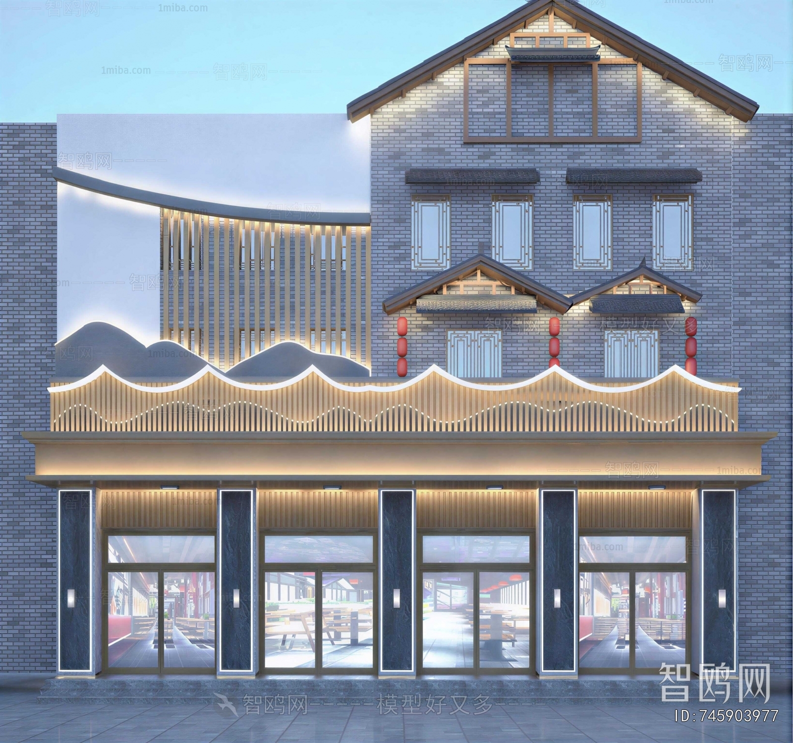 New Chinese Style Facade Element