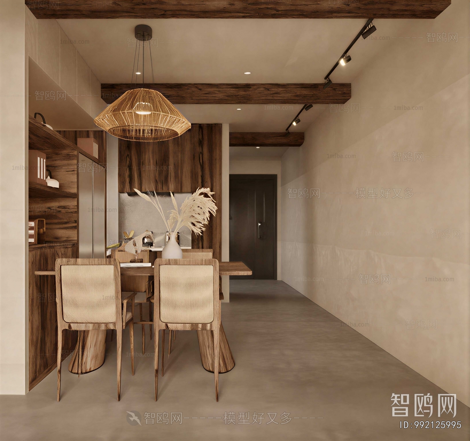 Wabi-sabi Style Dining Room