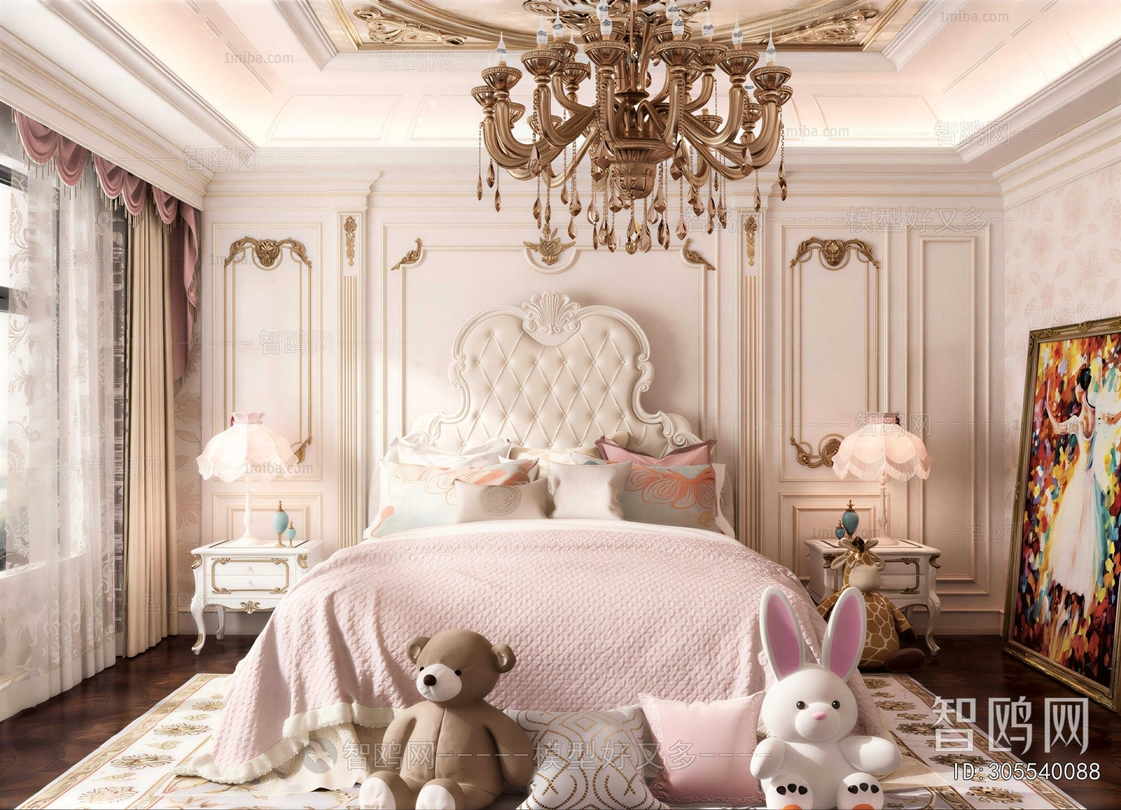 French Style Girl's Room Daughter's Room