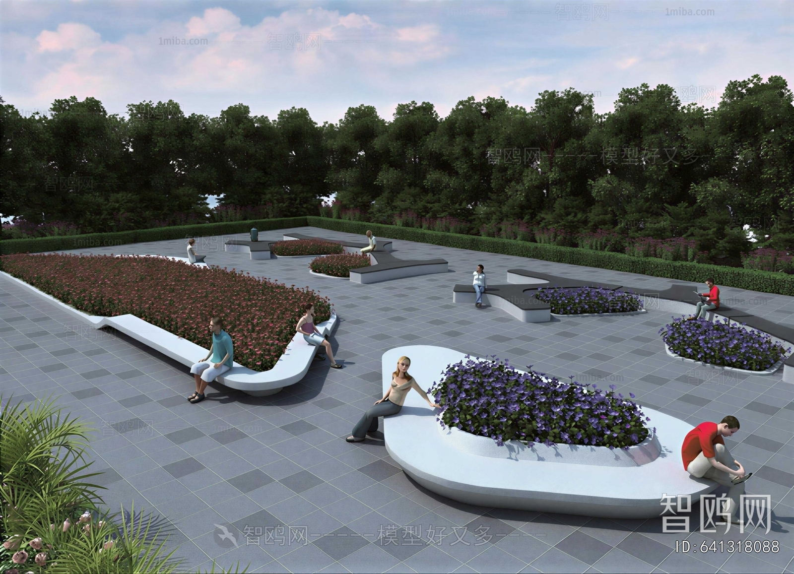 Modern Flower Bed, Flower Bowl, Flower Box