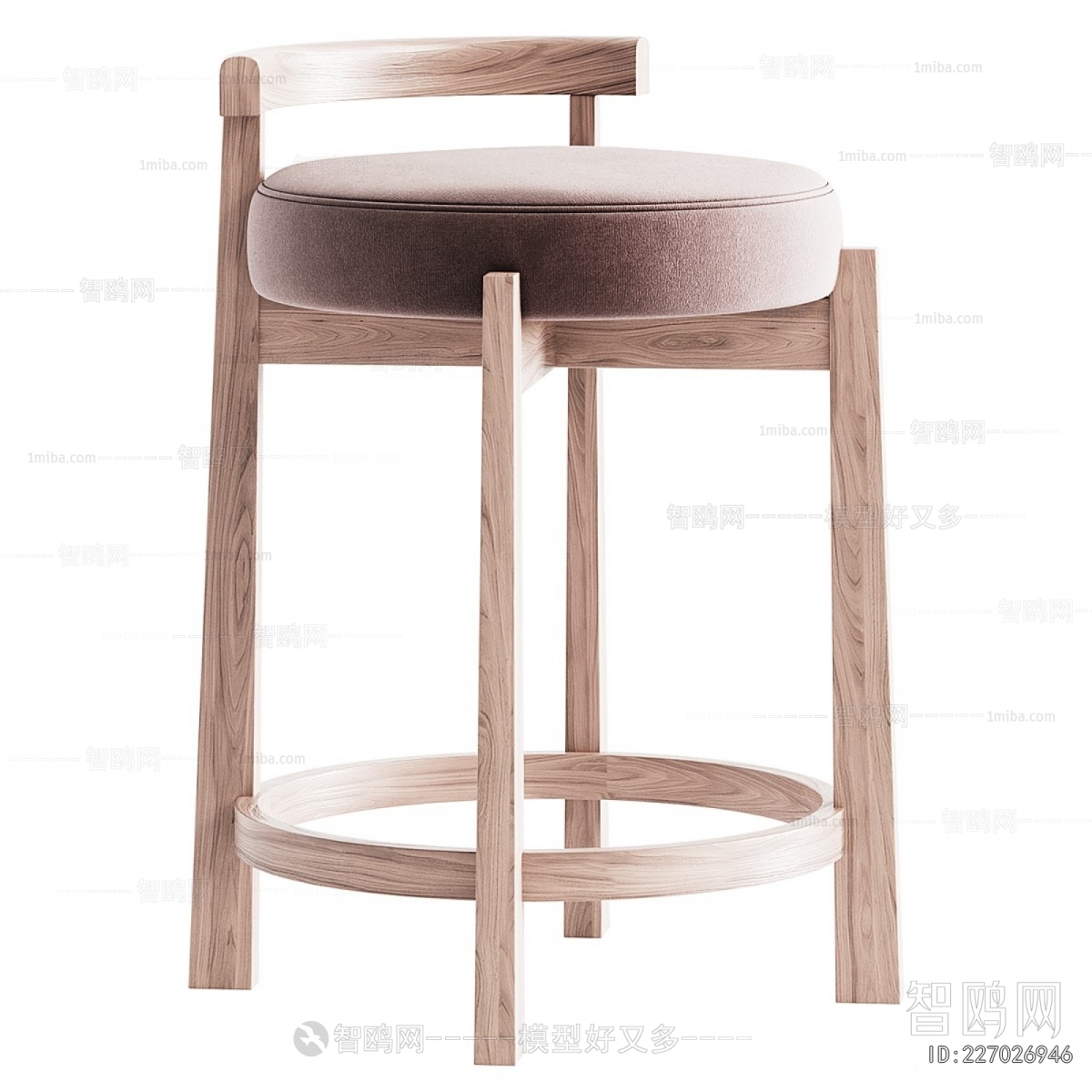 Wabi-sabi Style Bar Chair