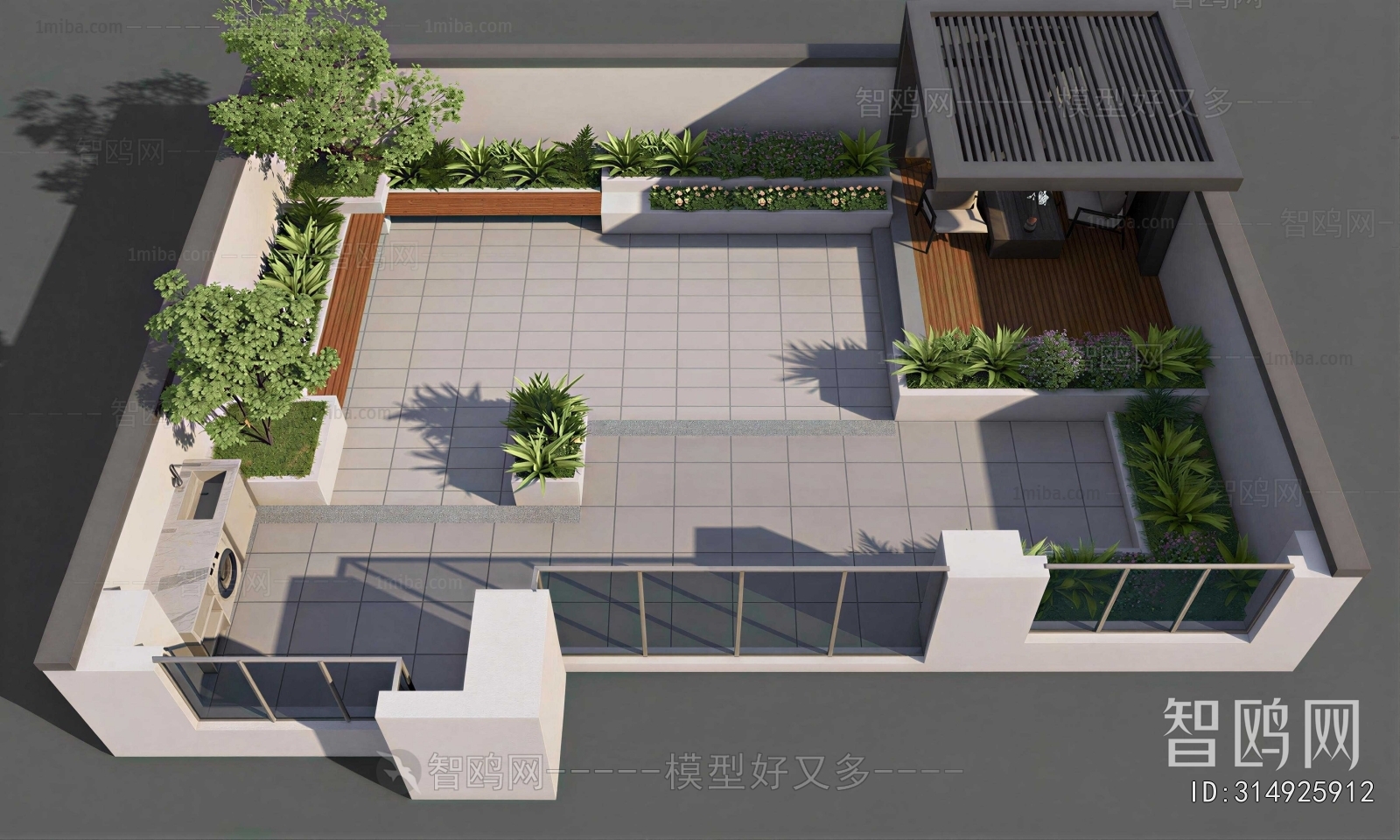 New Chinese Style Courtyard/landscape