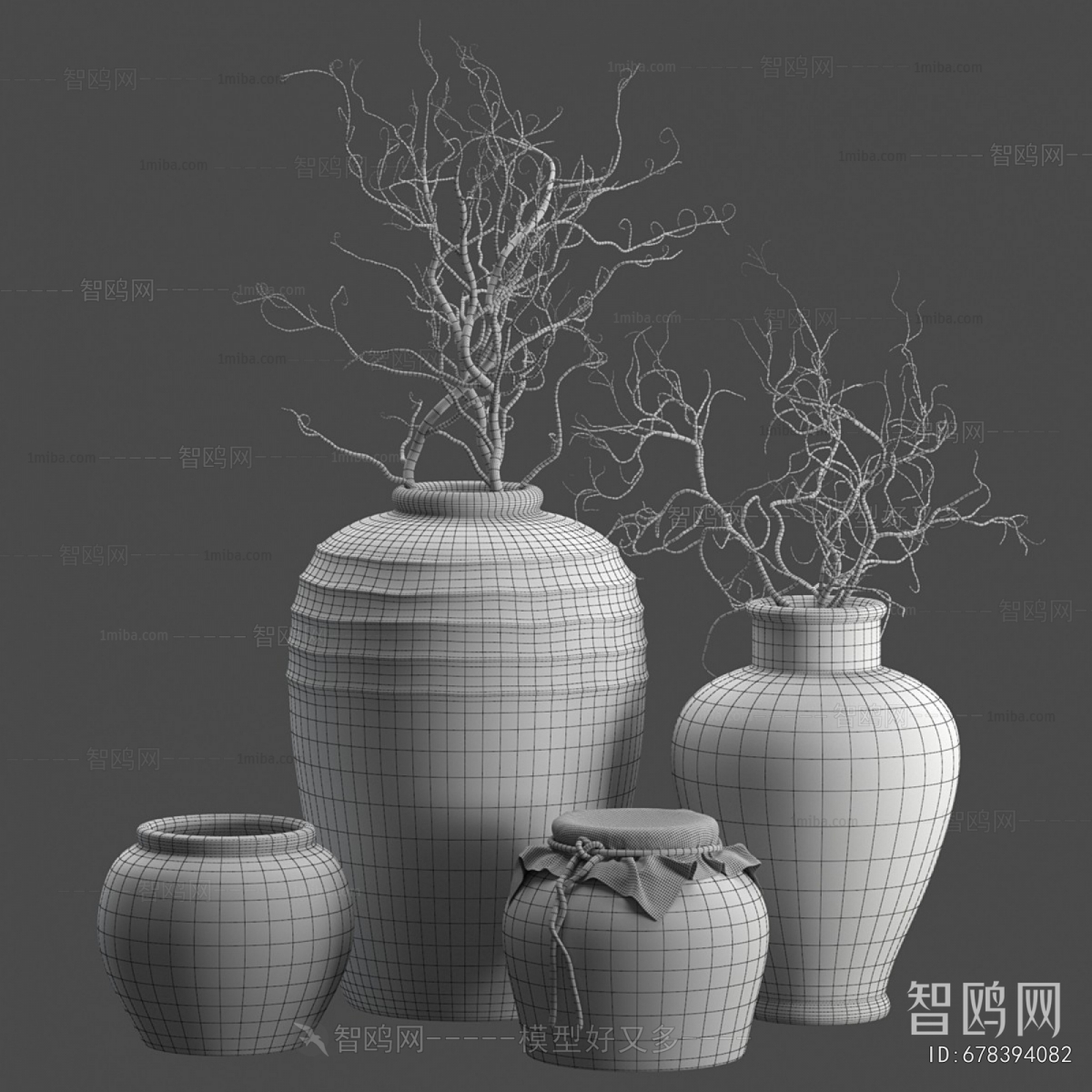 Wabi-sabi Style Clay Pot