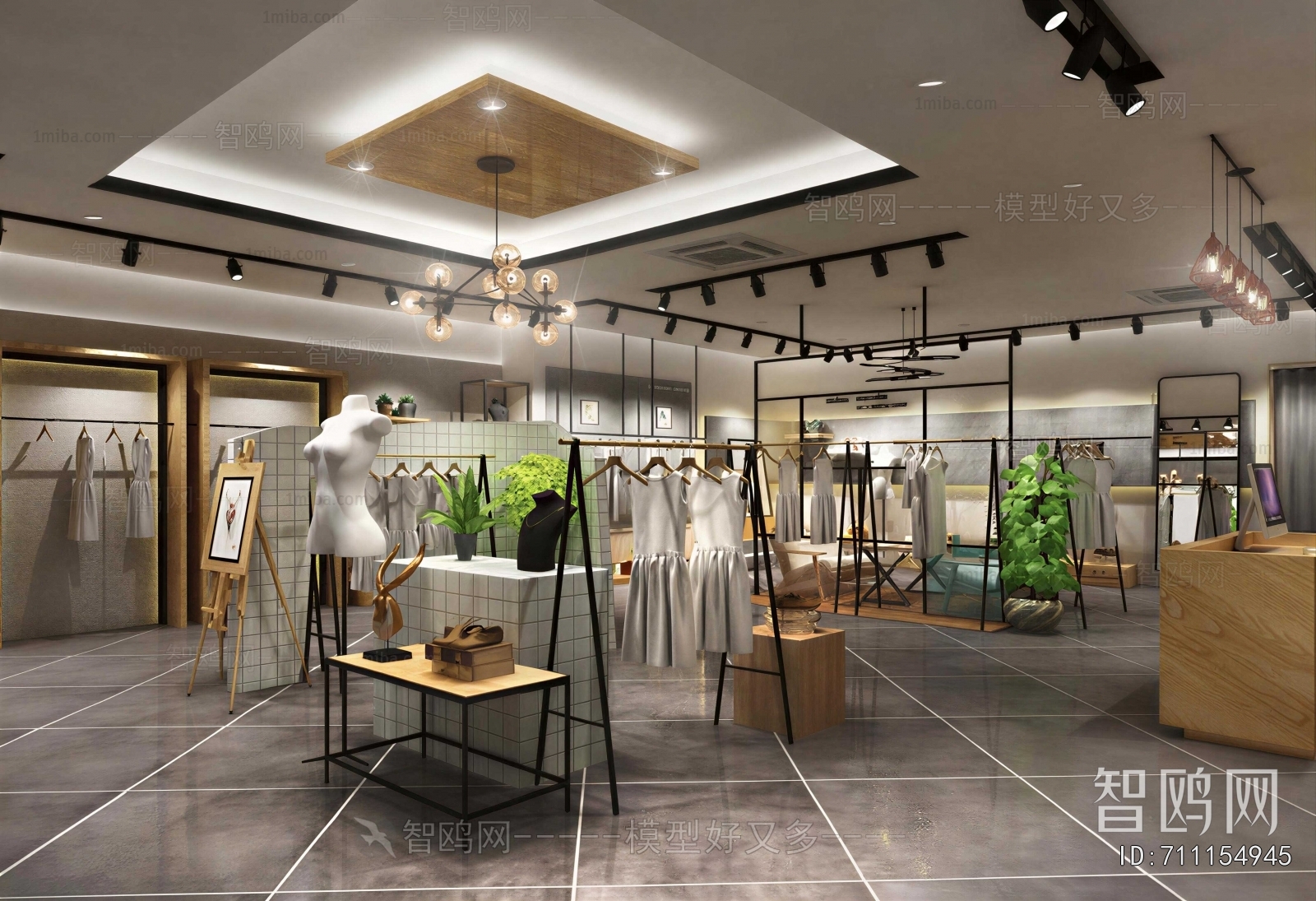 Industrial Style Clothing Store
