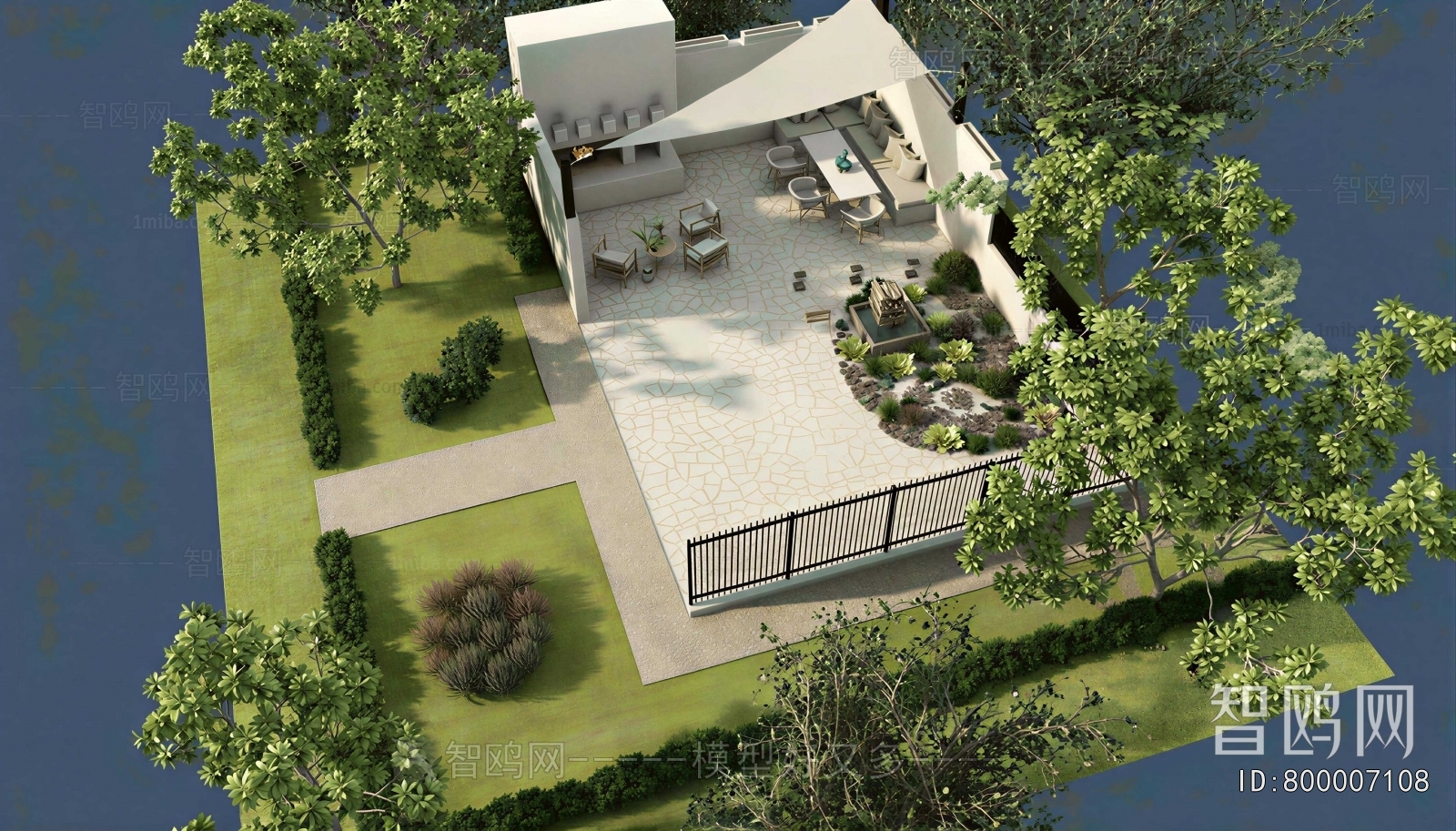 New Chinese Style Courtyard/landscape