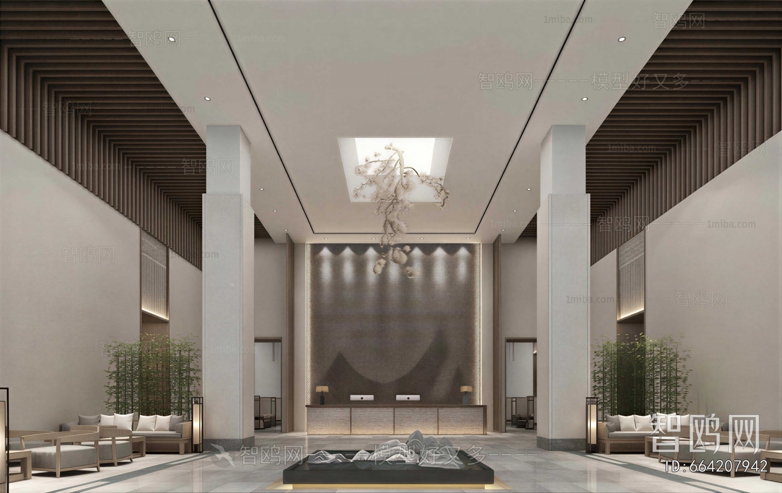 New Chinese Style Lobby Hall