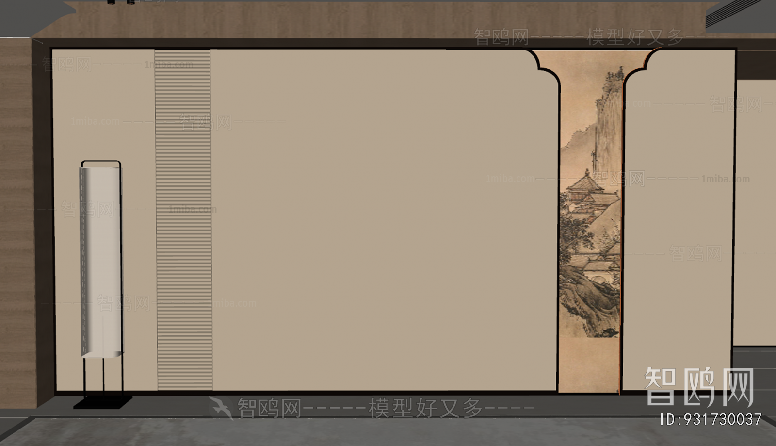 New Chinese Style TV Wall