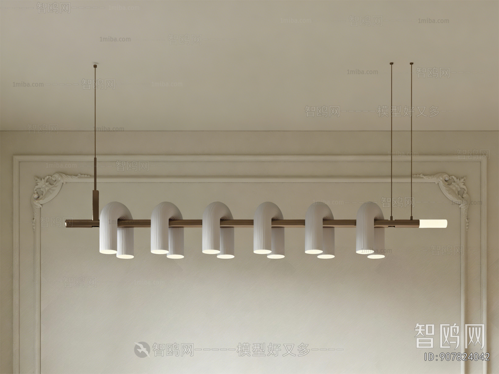 Modern Long Chandelier