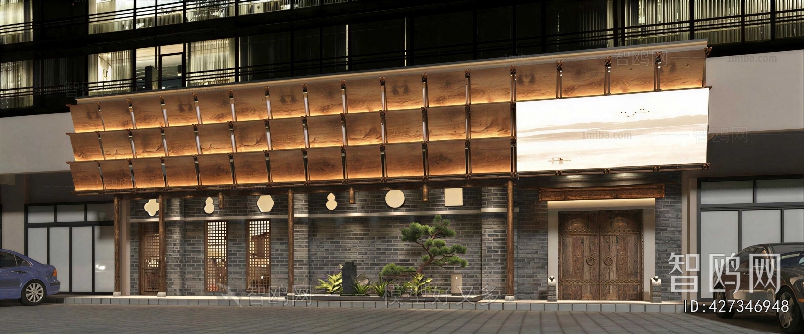 New Chinese Style Facade Element