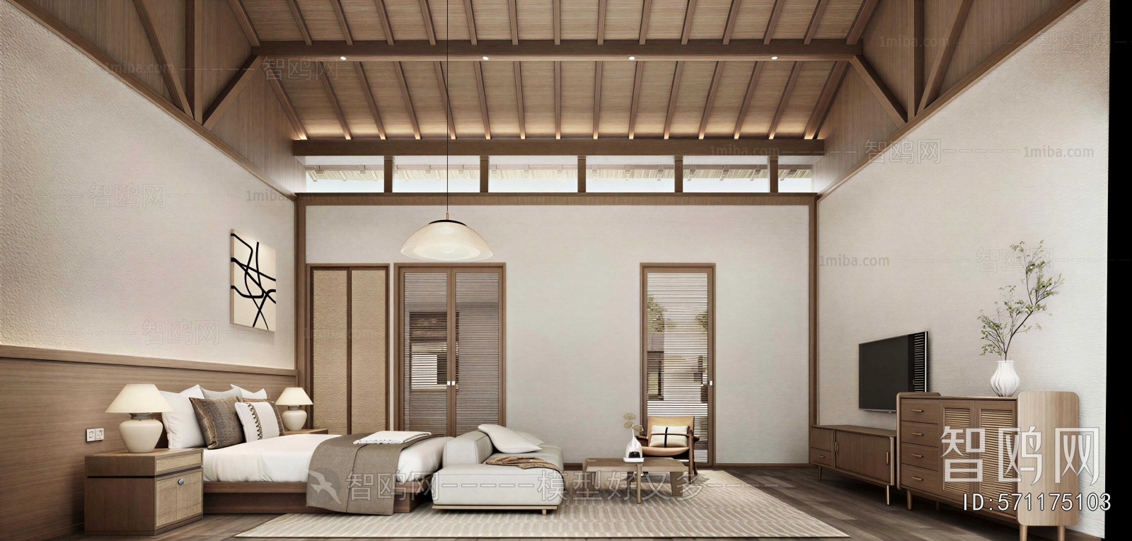 Wabi-sabi Style Bedroom