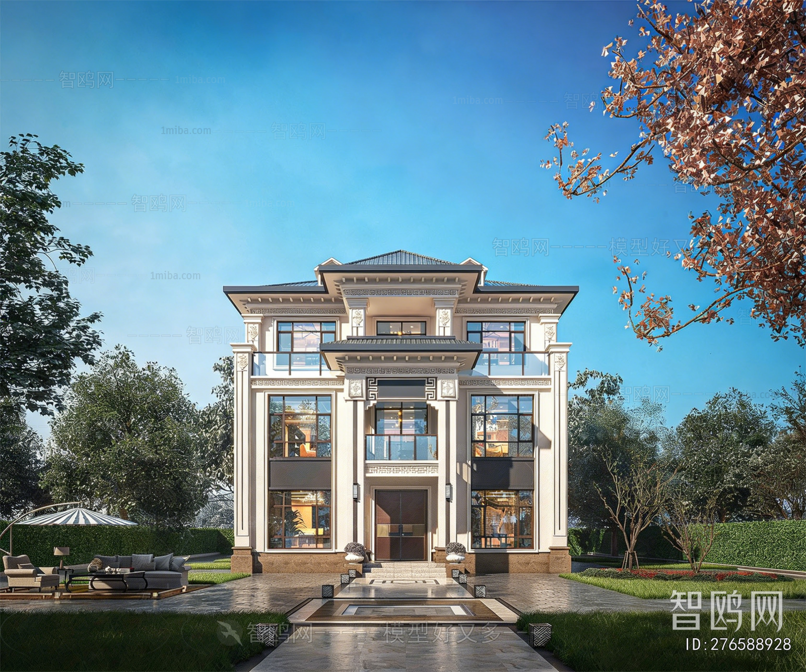 New Chinese Style Detached Villa
