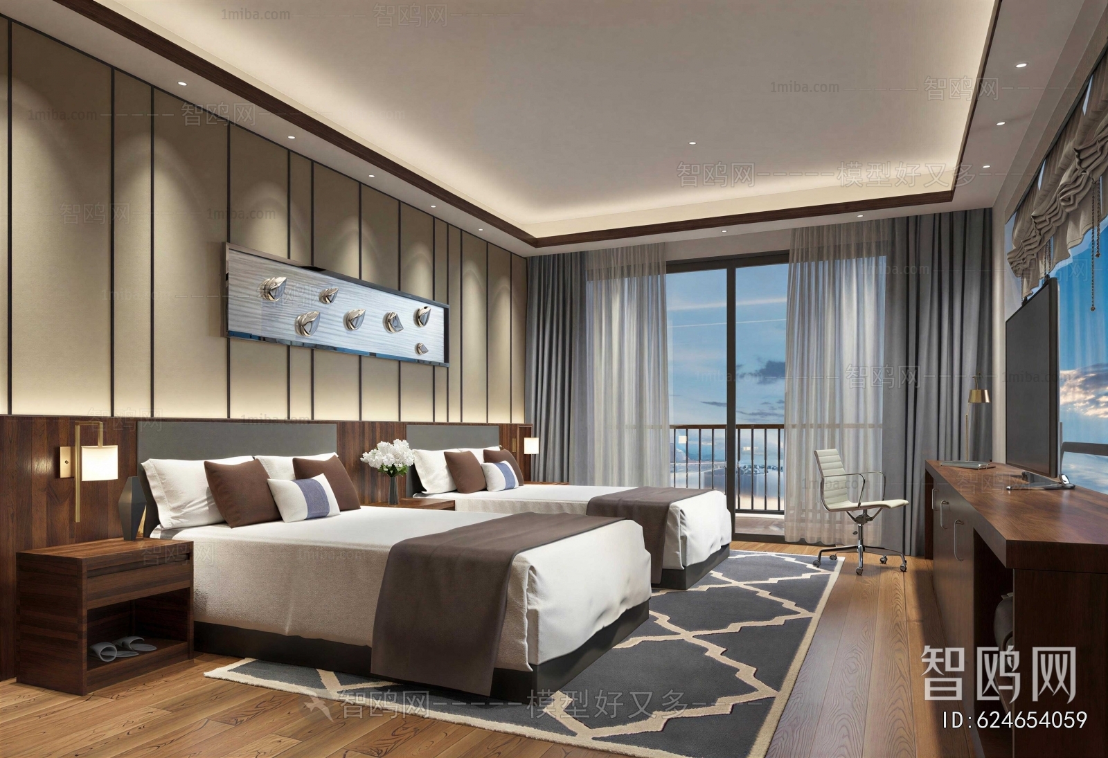 Modern Guest Room