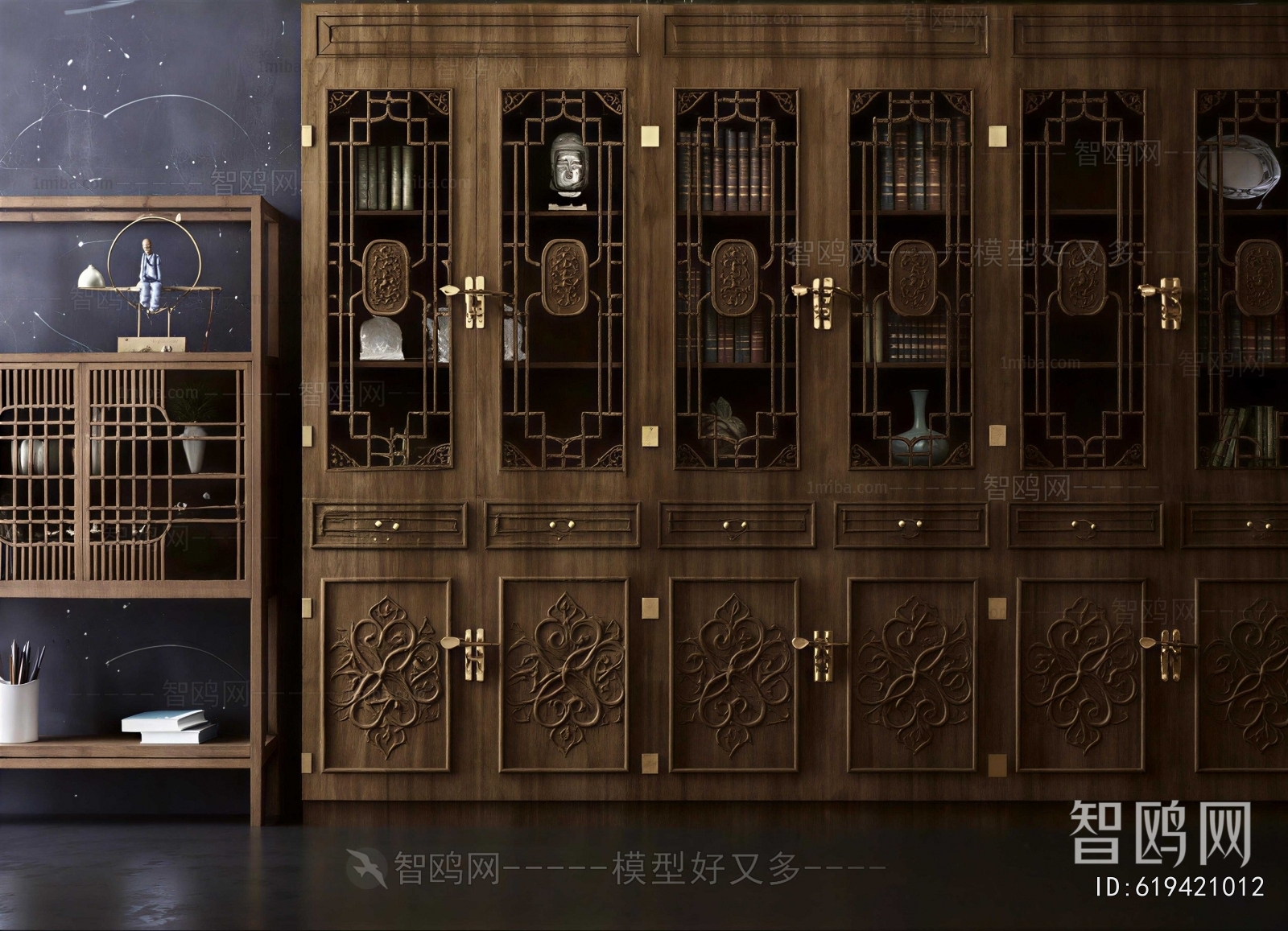 Chinese Style Bookcase