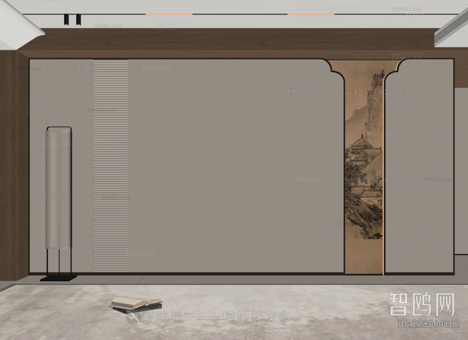 New Chinese Style TV Wall