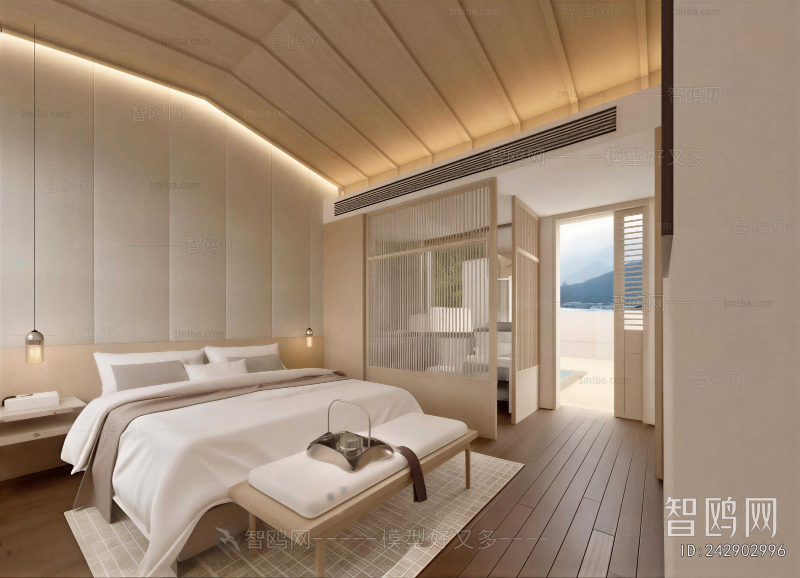 New Chinese Style Bedroom