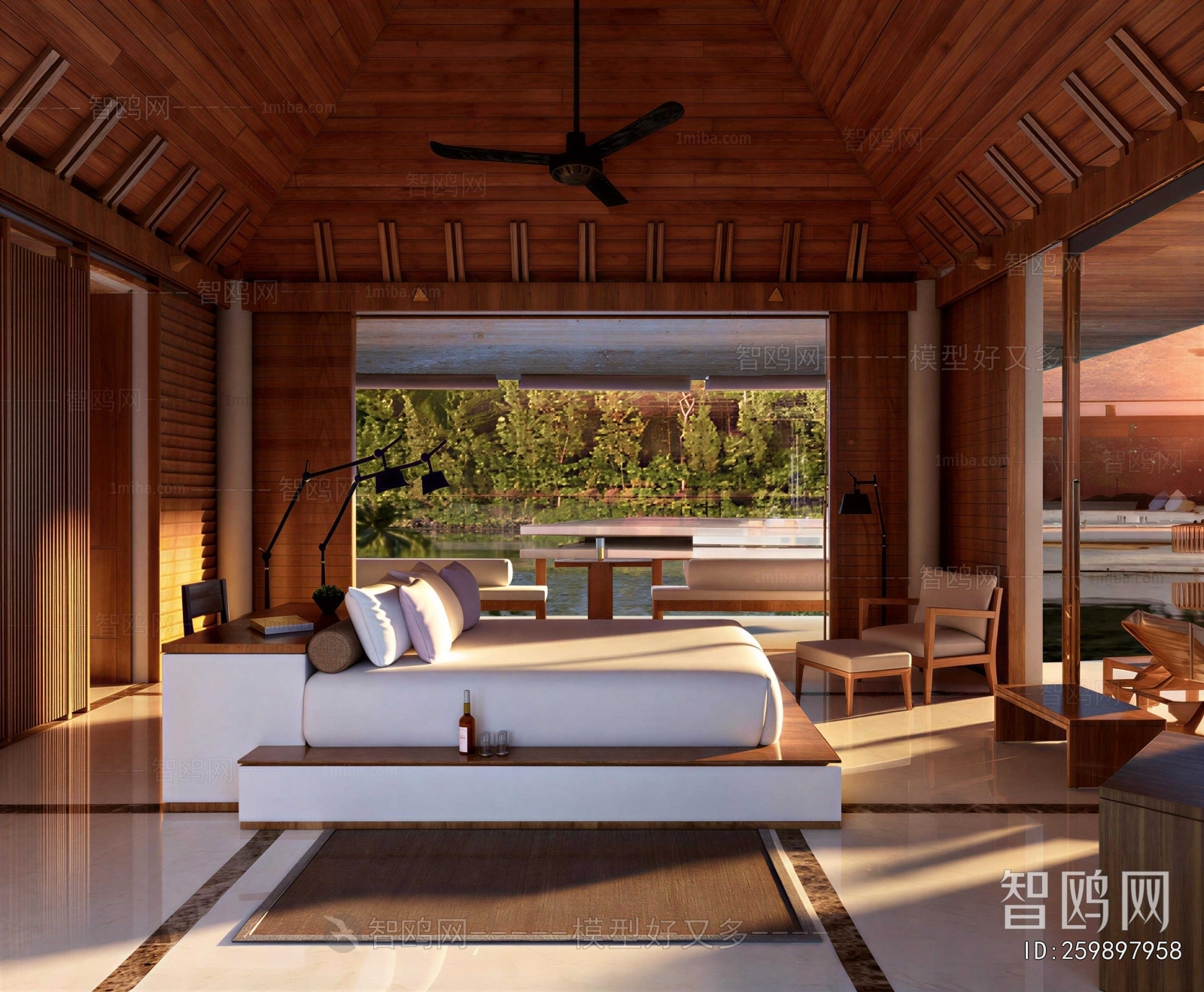 Southeast Asian Style Bedroom