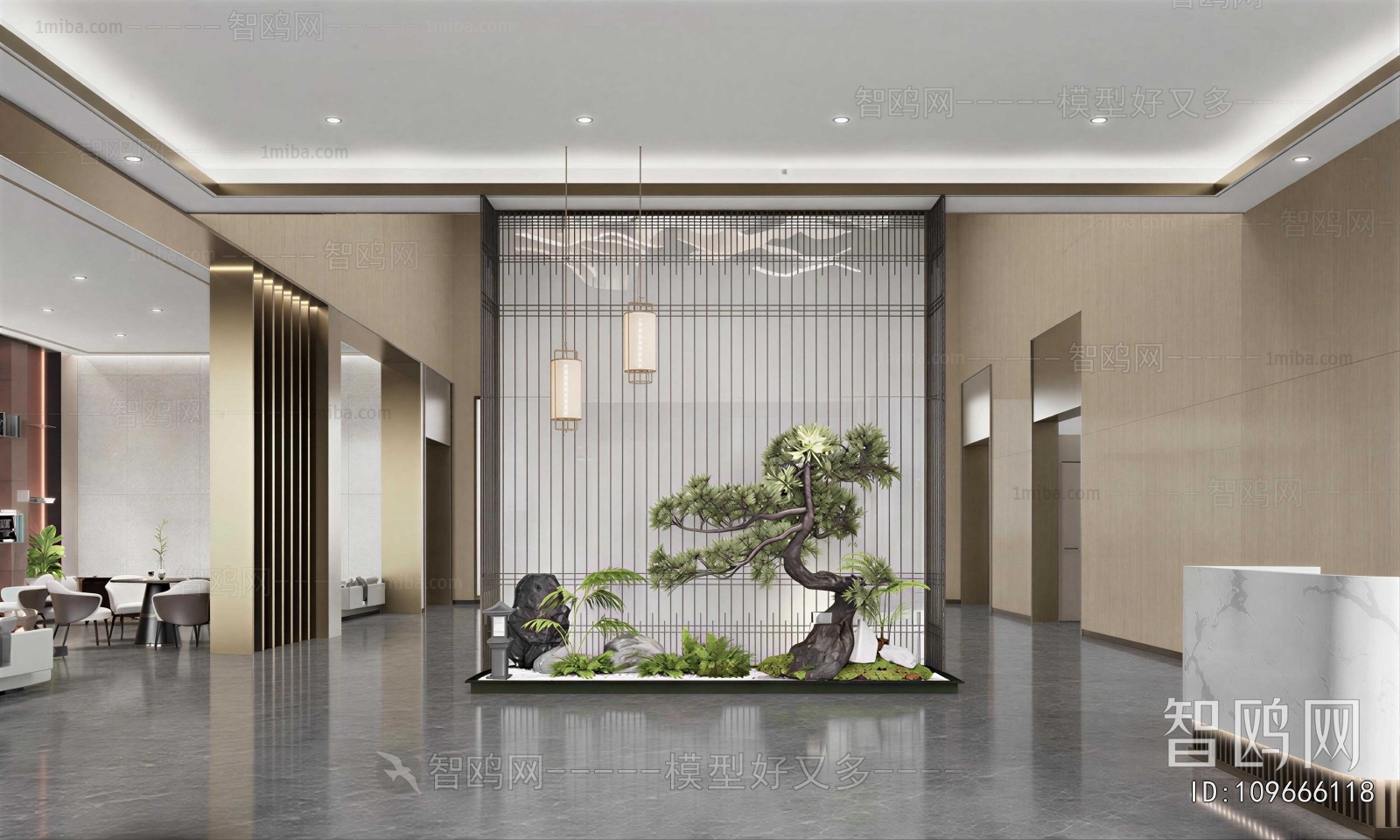 New Chinese Style Lobby Hall