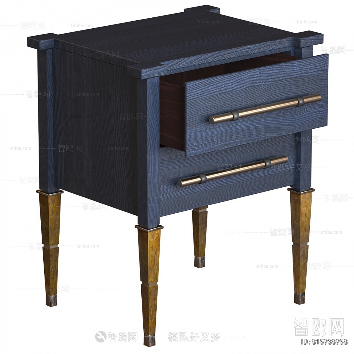 Simple European Style Bedside Cupboard