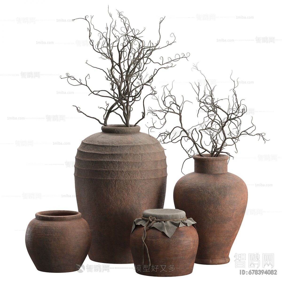 Wabi-sabi Style Clay Pot