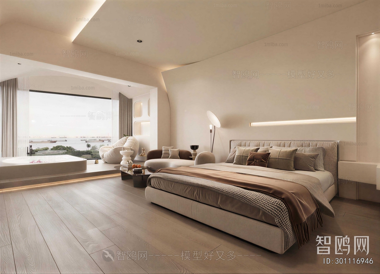 Wabi-sabi Style Bedroom