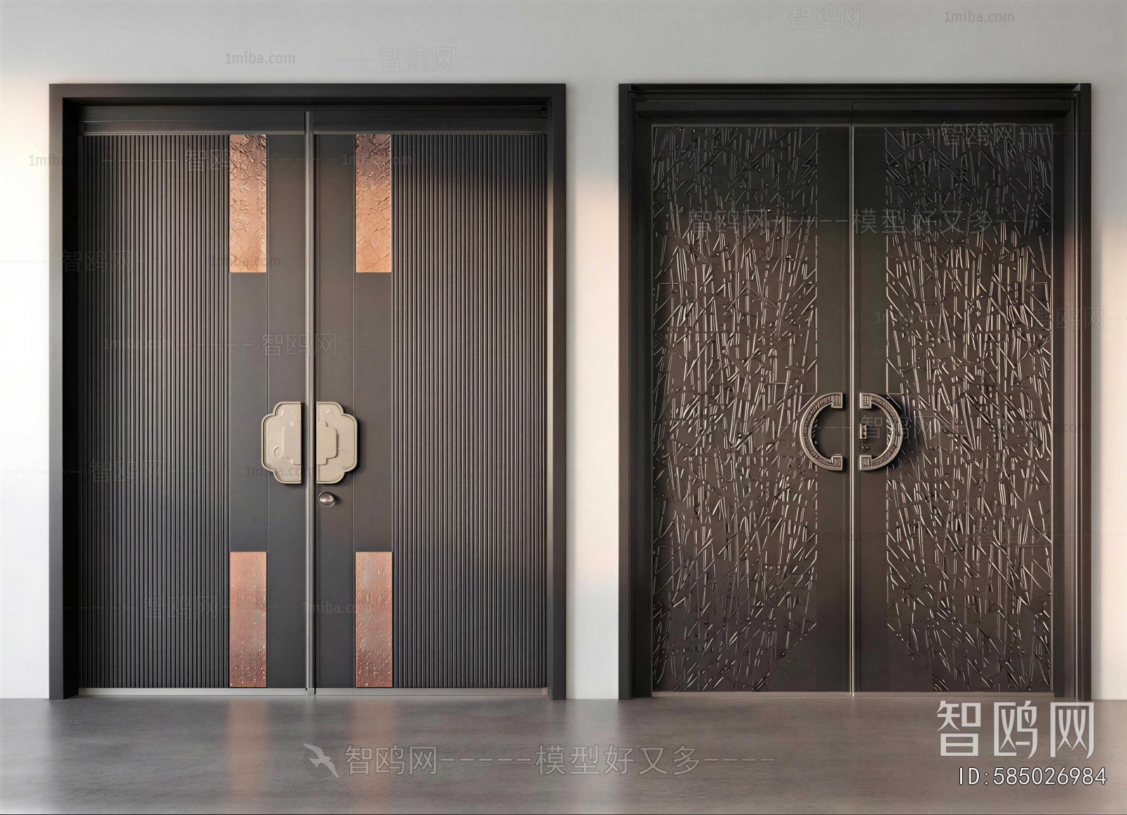New Chinese Style Double Door
