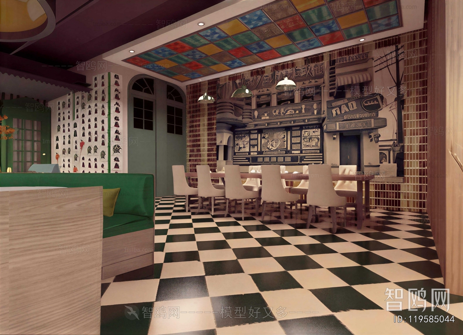 Retro Style Restaurant