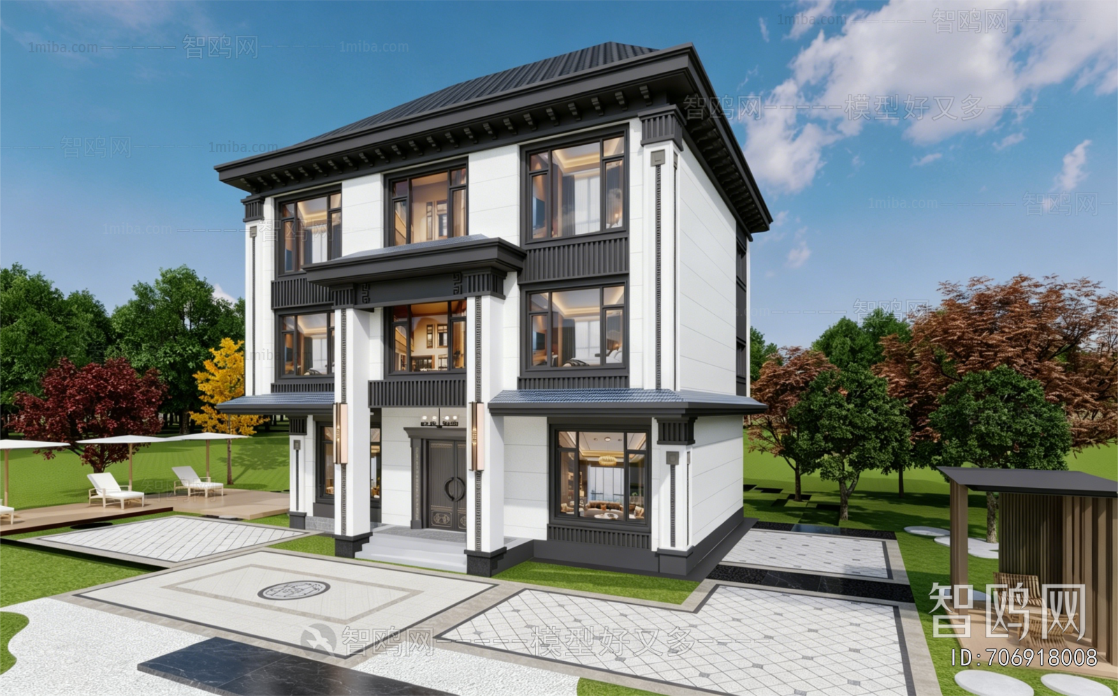New Chinese Style Detached Villa