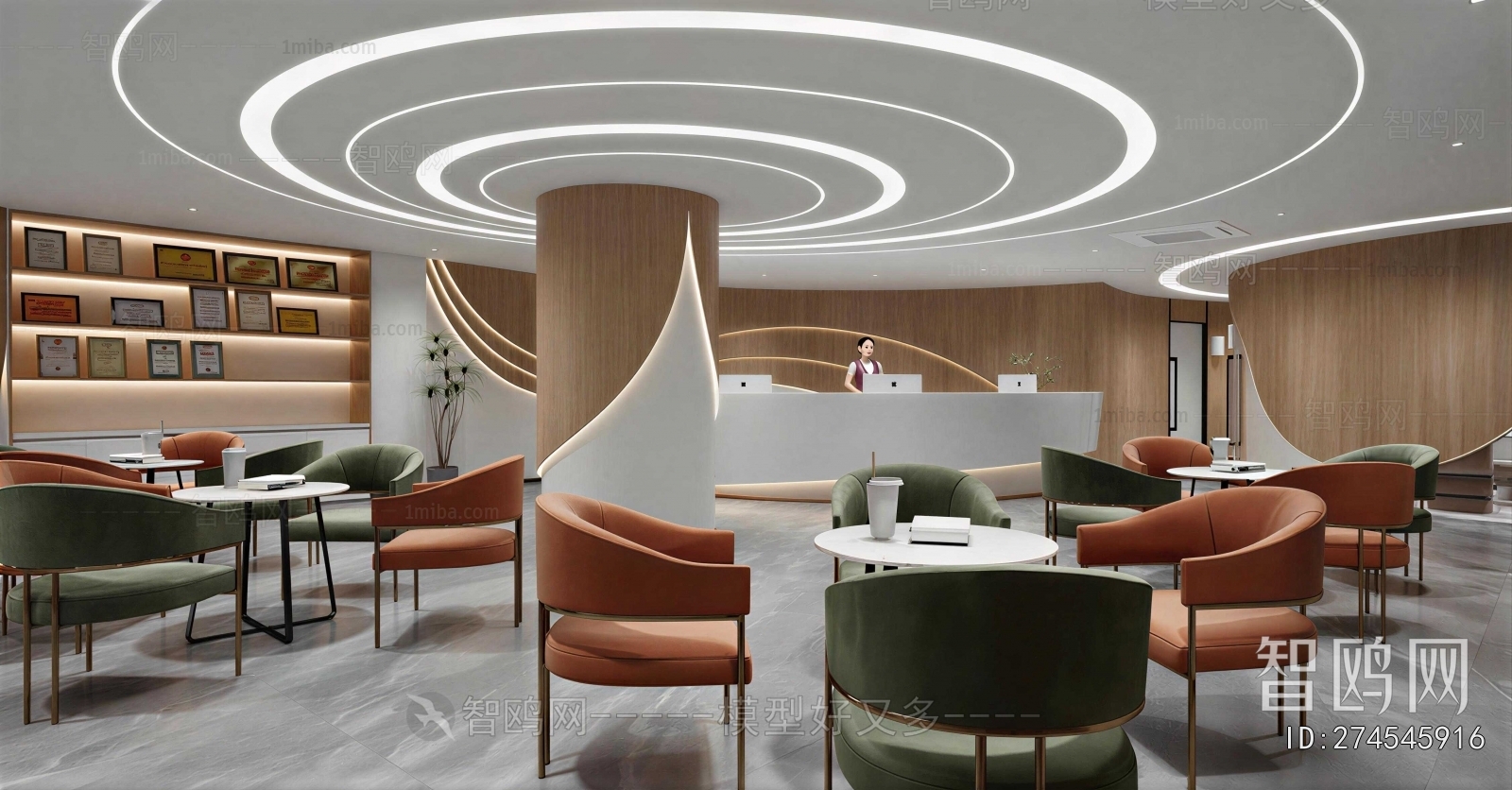 Modern Office Reception Desk