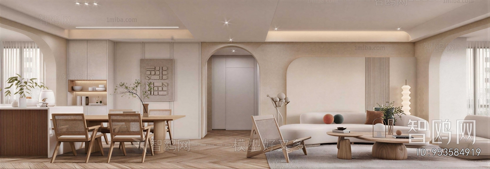 Wabi-sabi Style A Living Room