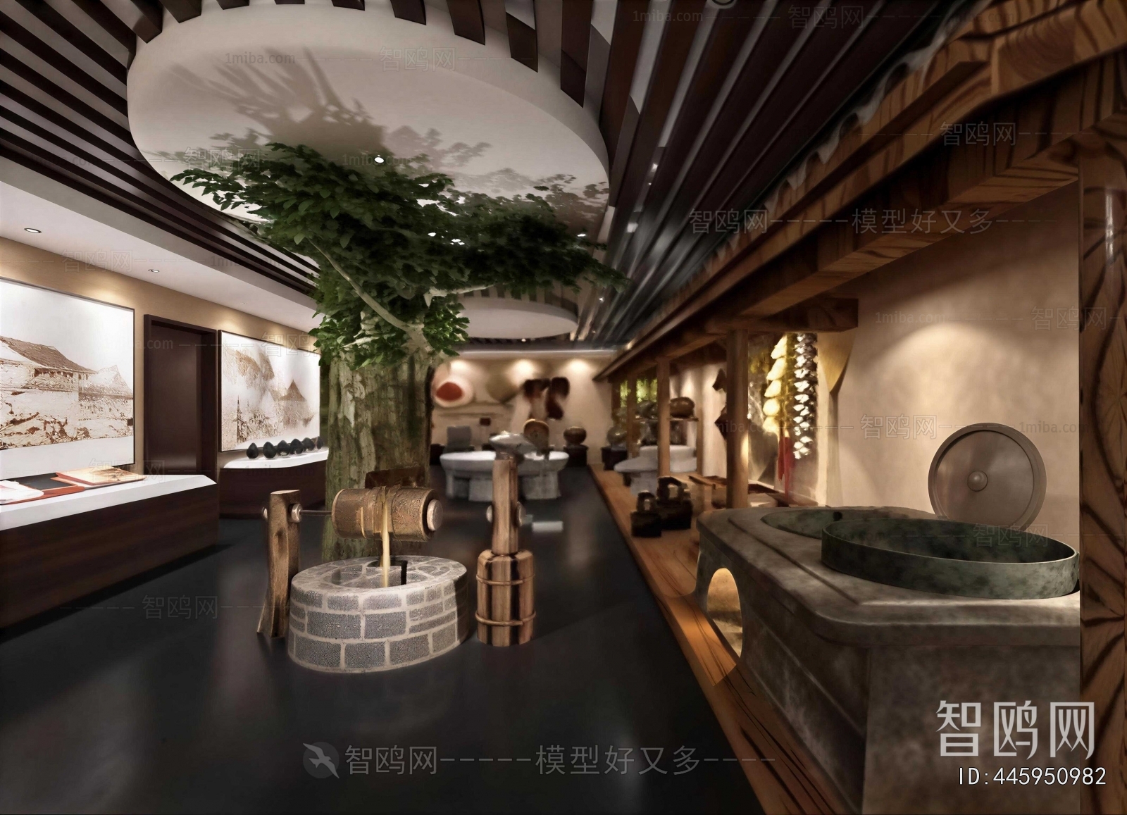 New Chinese Style Exhibition Hall