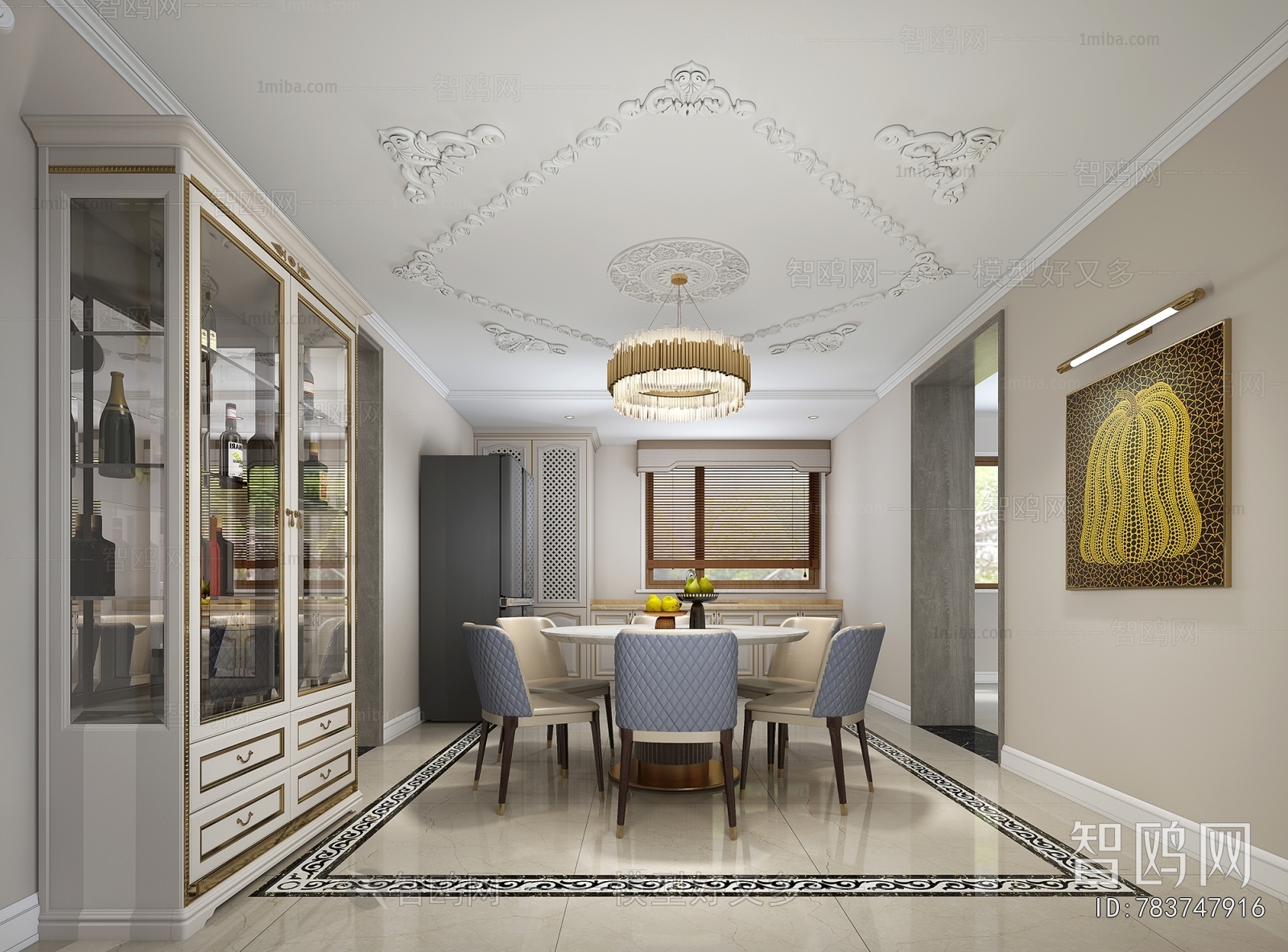 Simple European Style A Living Room