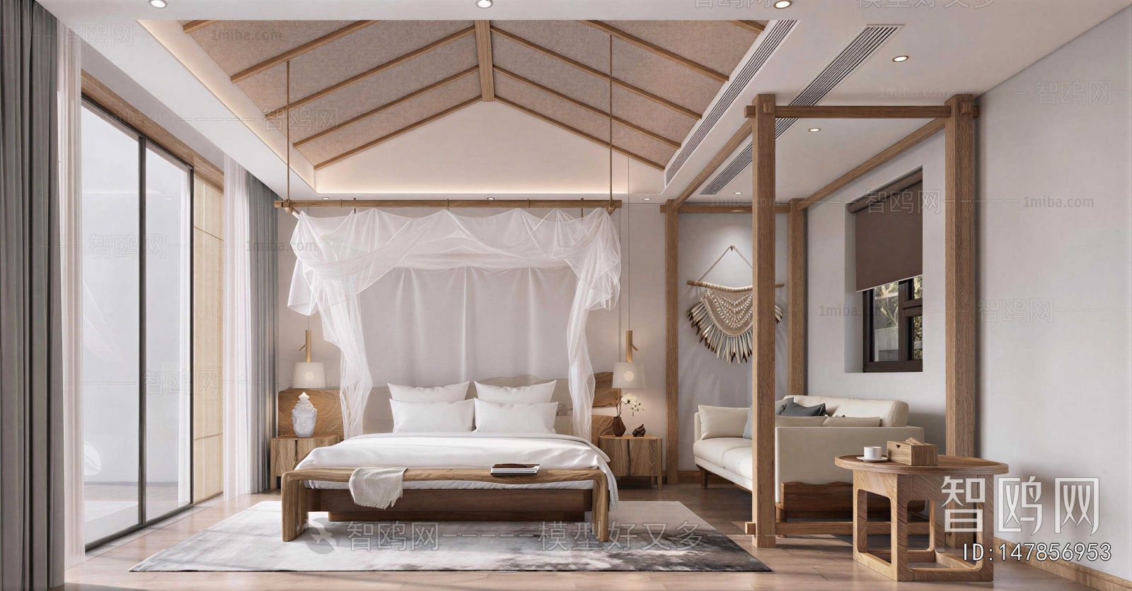 Wabi-sabi Style Bedroom