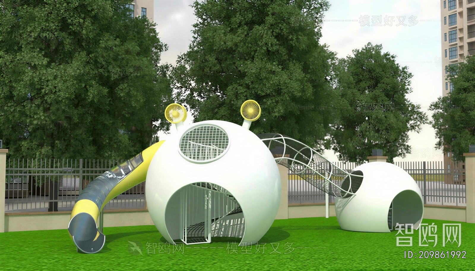 Modern Park Landscape